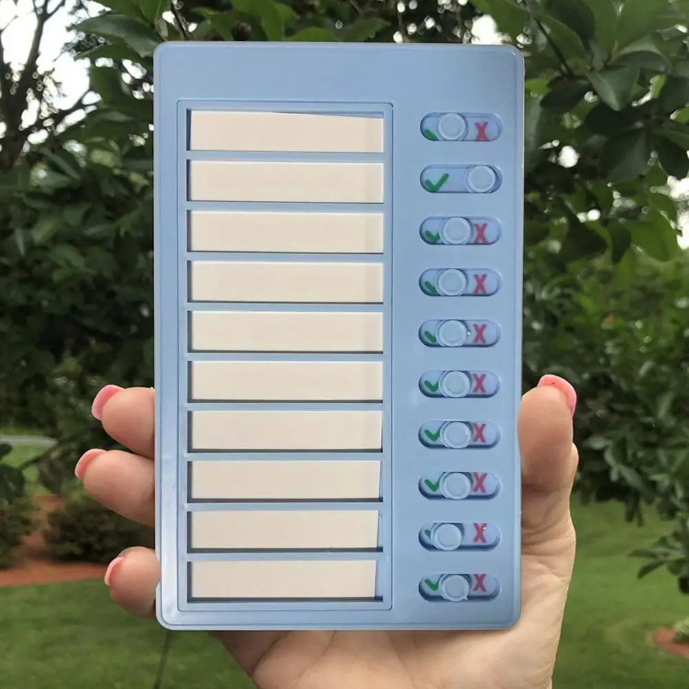 2/4pcs Note Message Checkliste Kids Chore Chart zu tun Liste Board Checkliste Board Routine planung mit 10 abnehmbaren Karton