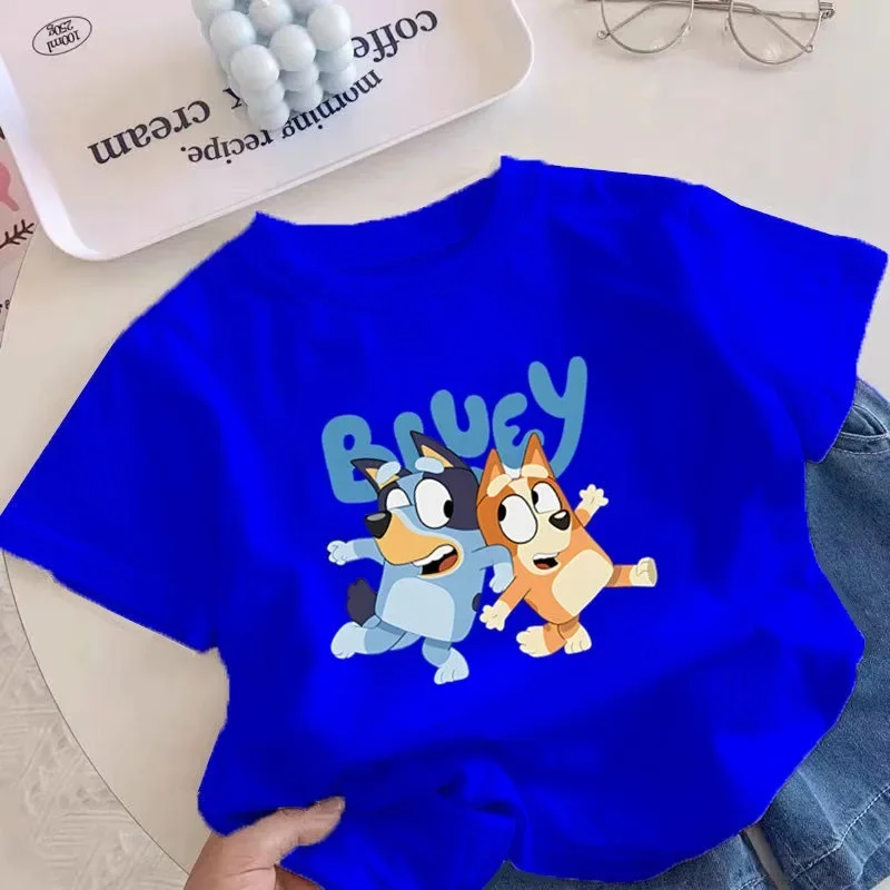 2026 Sommer Neue Hellblaue Cartoon-Kurzarm-Kleidung für Kinder und Kleinkinder, Reine Baumwoll-Kurzarm-T-Shirts für Jungen – Detail 8