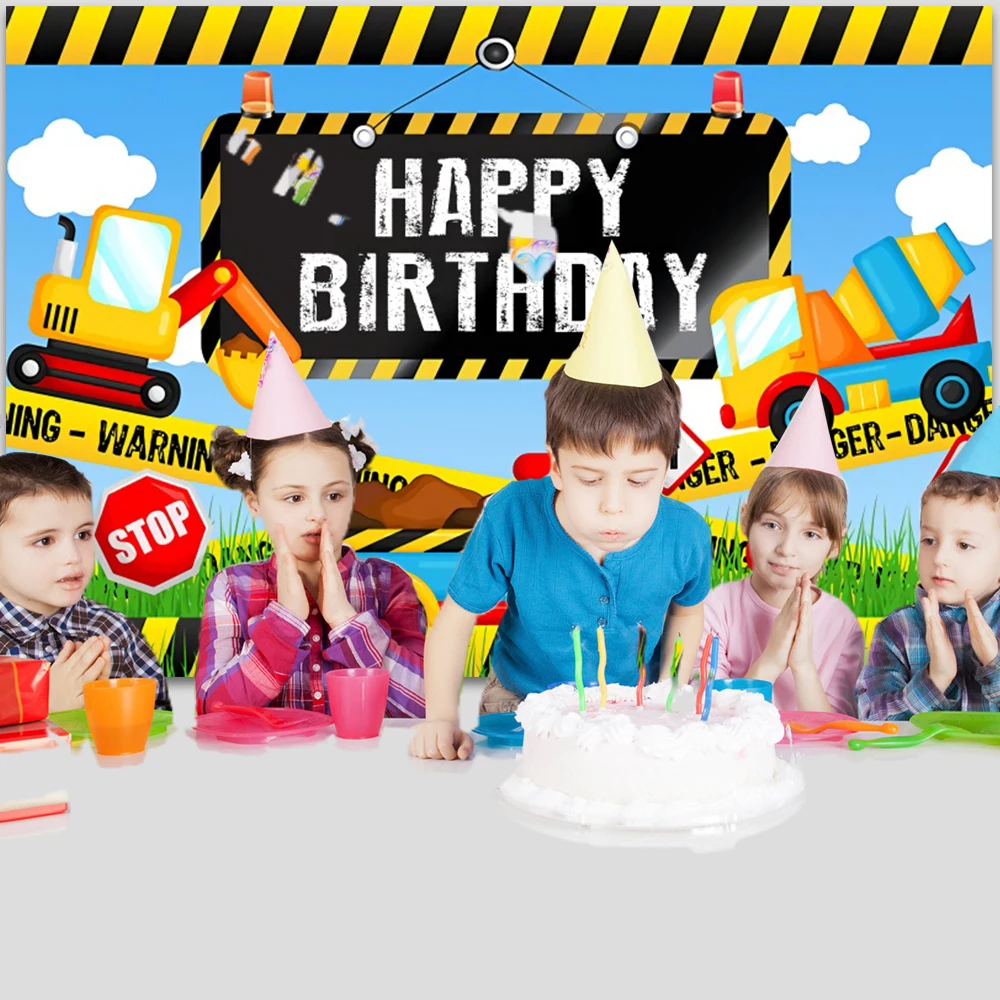 خلفيات خلفية التصوير الفوتوغرافي لاستحمام الطفل ، البناء ، فريق ، النار ، حفارة ، ديكور الحفلات ، استوديو التصوير الفوتوغرافي ، صبي ، عيد ميلاد