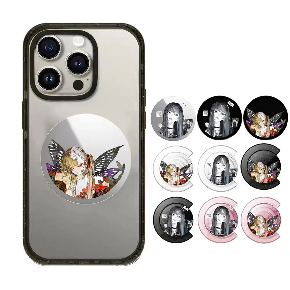 

Anime Girl Butterfly Magnetic Phone Stand for IPhone Holder Mount Support for Galaxy Mobile Phone Accessories