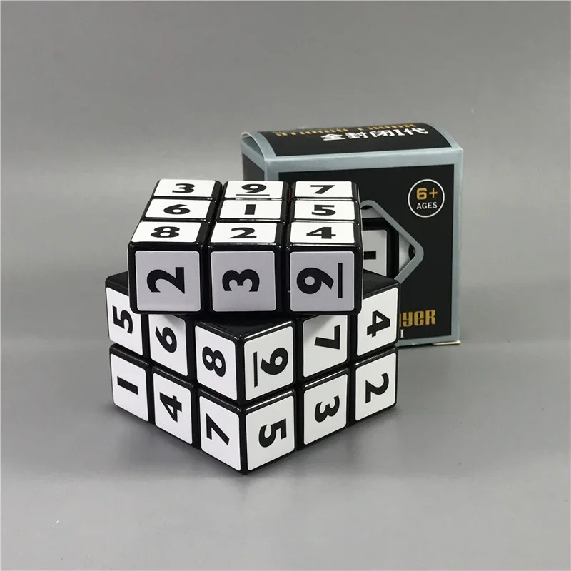 Cubo mágico de números Sudoku, rompecabezas profesional rápido de 3x3x3, juguetes educativos para niños y adultos, regalo para niños