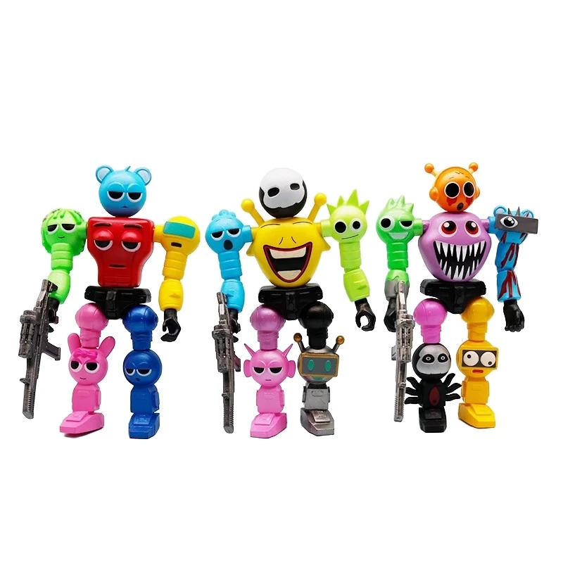 17Cm Pvc Beat Dozen Robot Gecombineerde Versie Game Action Figure Collectible Ornament Model Garage Kit Kid Speelgoed Gift