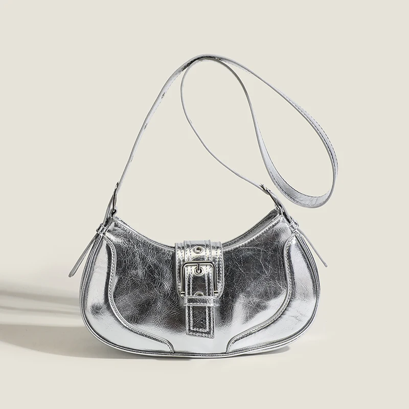 Fashion Designer Crossbody Bag High Quality Vintage Underarm Ladies Shoulder Bag New Luxury Classic Versatile Handbags Half Moon