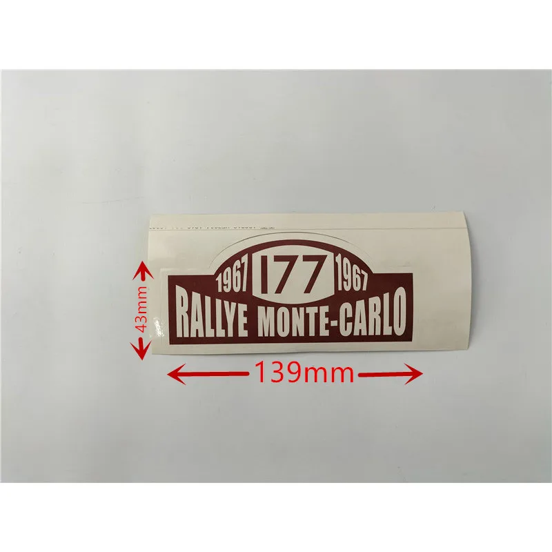 1 unidad de pegatinas de coche RALLYE MONTE para mini cooper coopers one countryman clubman PACEMAN Coupe Cabrio R55 R56 R60 R61 F54 F55 F56