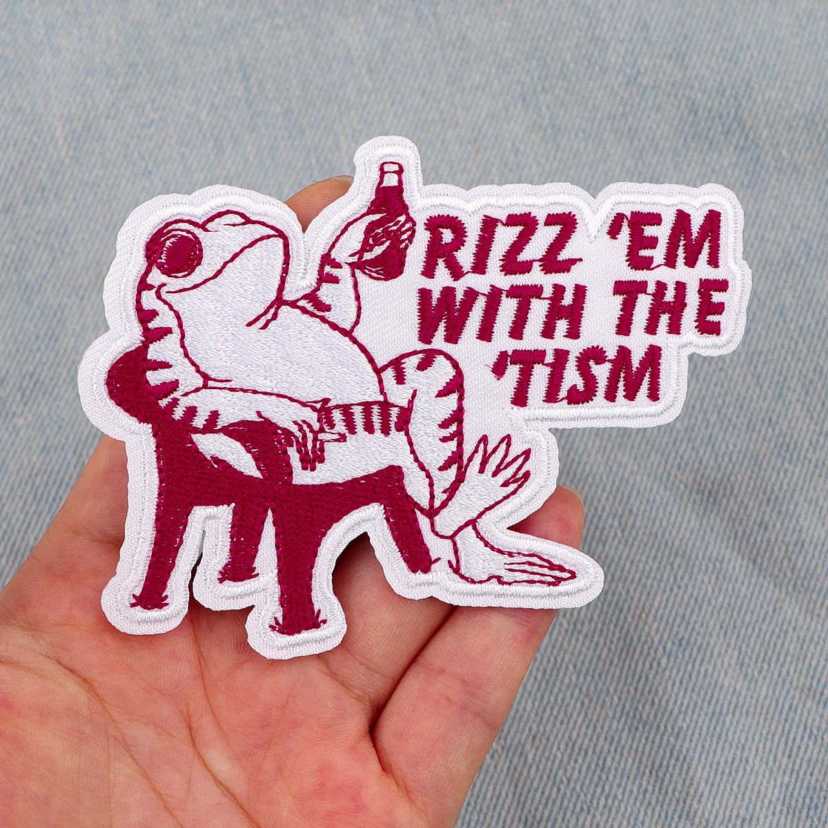 Cute Raccoon Embroidery Patch Funny Quotes Iron On Patches For Clothing Thermoadhesive Patches On Clothes DIY Sew Badges
