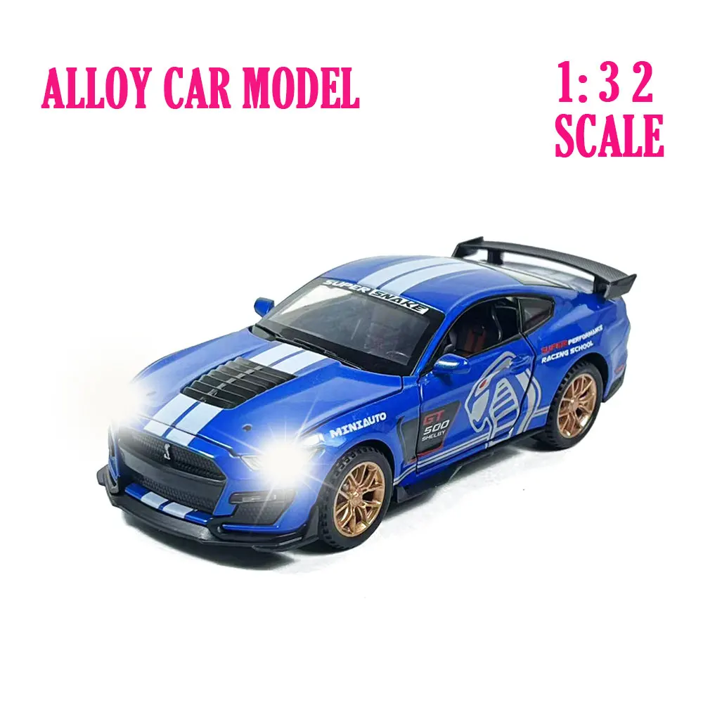 

scale 1:32 Diecast Pullback Muscle Car Model Repilca with Light Sound Scale Alloy Miniature Kid Boy Xmas Gift Toy B