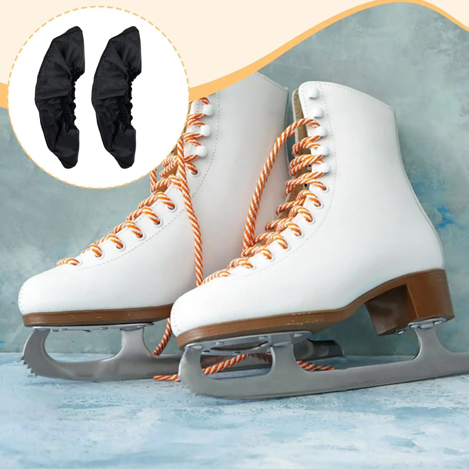

Ice Skate Protective Covers Nylon Cloth Moisture Resistant Guard for Figure Skating Hockey Sports Unisex