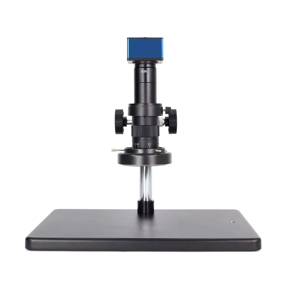 SANQTID Monocular Video Microscope 2MP Camera 26-180x Magnification 1920x1080 Resolution /VGA/USB Output for Soldering BGA