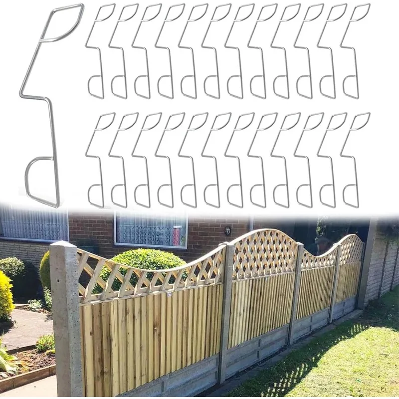

For Farm Road Sports Field Lawn Terrace 25Pcs Fence Clips Rust Proof Fence Panel Wedges Wear Resist Garden Fence Fixing Clips
