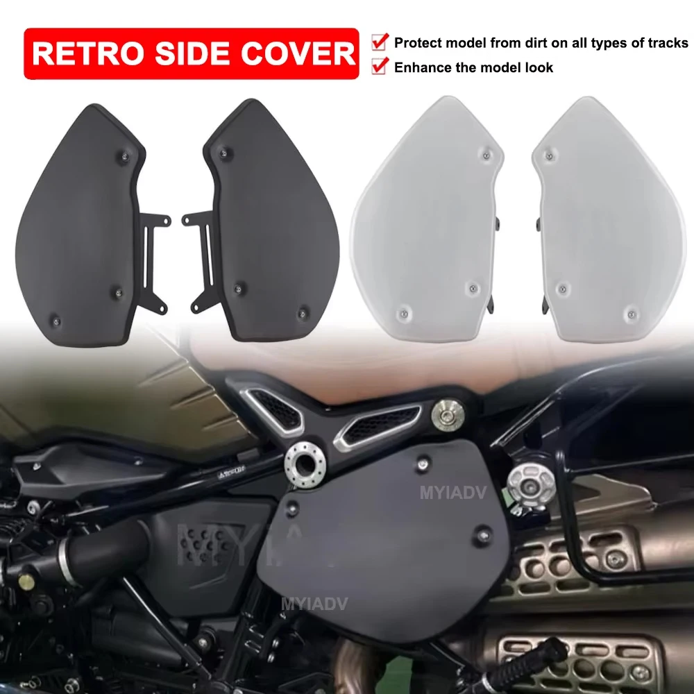 

Motorcycle Retro Side Cover For BMW R nine T Scrambler R9T Pure Urban G/S Racer 2014-2023 Side Panels Frame Fender Accessories