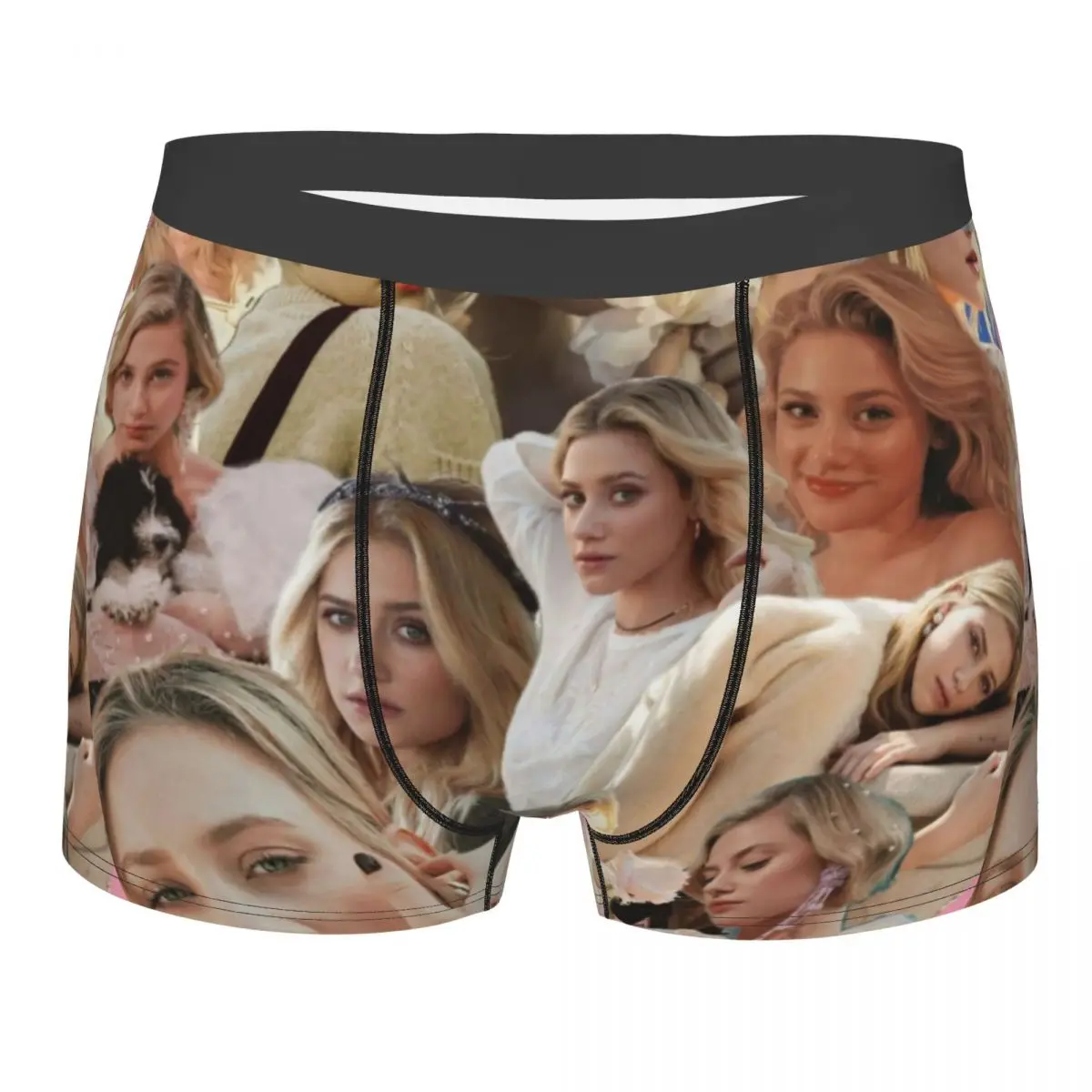 

Men Lili Reinhart Collage Boxer Briefs Shorts Panties Breathable Underwear TV Series Figure Riverdale Male Sexy S-XXL Underpants