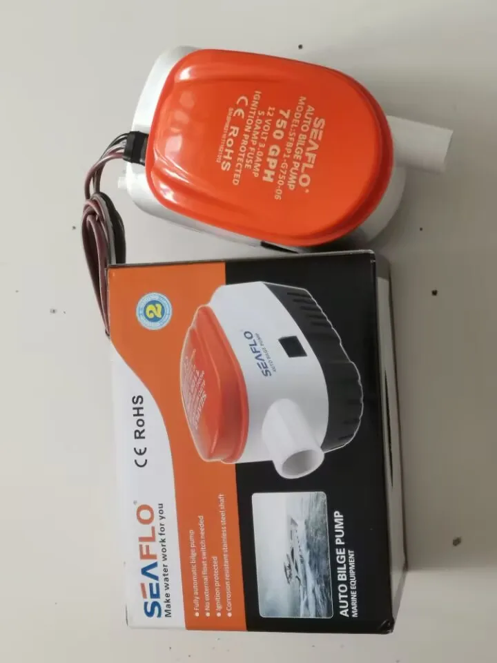 

SEAFLO Mini 12V 750GPH SFBP1-G750-06 Погружной автоматический трюмный насос для морских пехотинцев