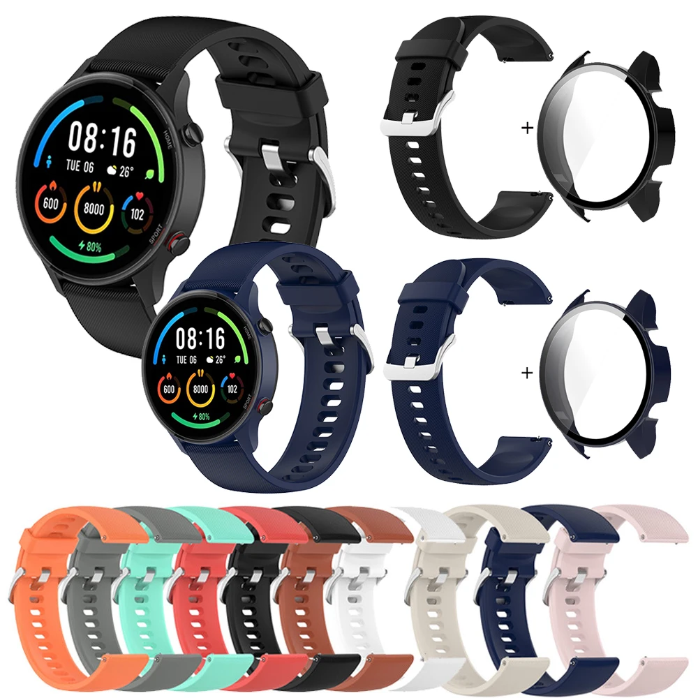 

WatchBand 22MM Strap For Xiaomi Mi Watch Color Sport Silicone Smart Wristband Bracelet Accessories For Mi Watch Color Sport Case