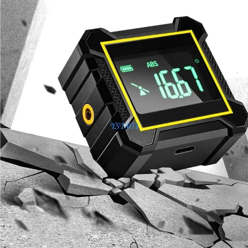E15A Strong ABS Digital Inclinometer With USB Charging Port For Continuous Operation