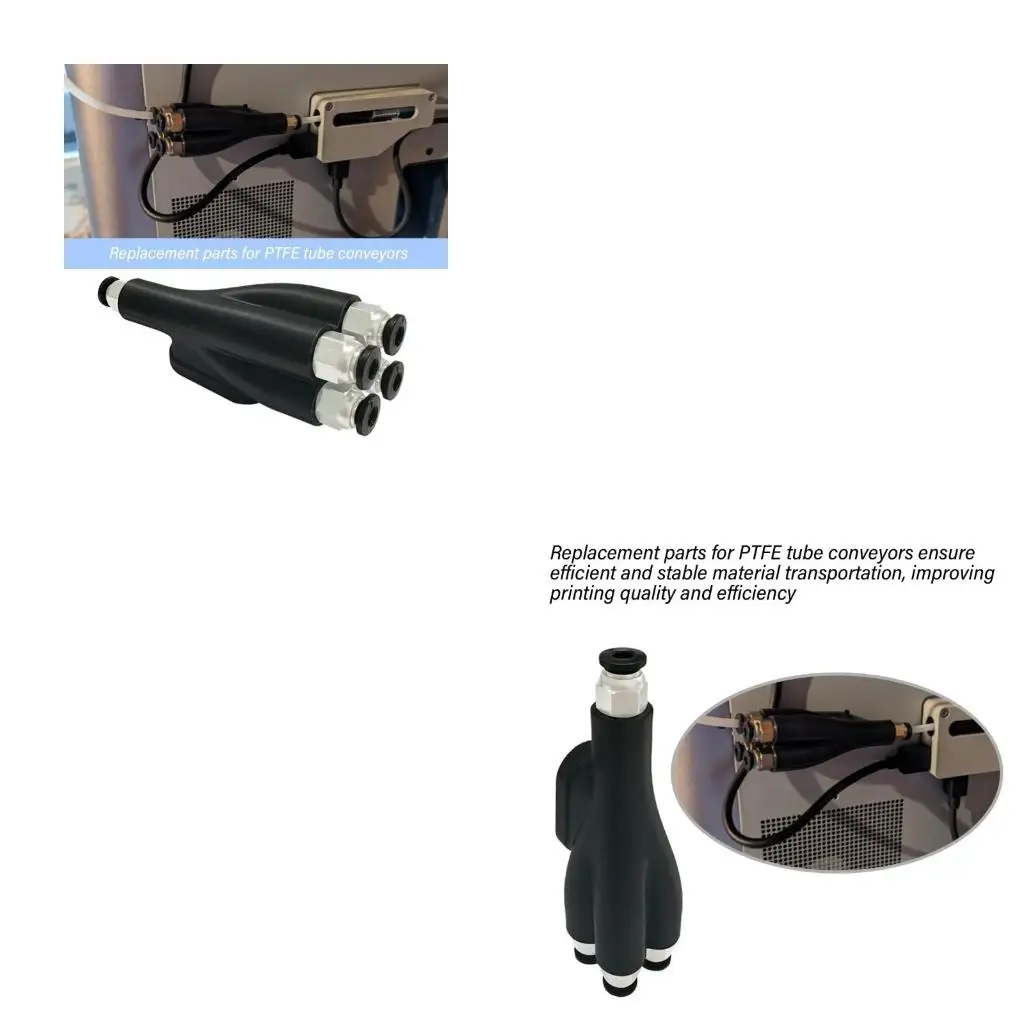 

Адаптер PTFE 4-в-1 для Bambu Lab X1, X1C, P1S, P1P, расширительный порт для трубок, модуль подачи материала AMS, 4 модуля подачи, запчасть для 3D-принтера