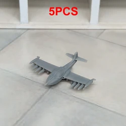 5PCS Model Attacking Aircraft A-37 Dragonfly 1/700 1/350 Scale Light Ground Strike Airplane Uncolored Children Interactive Toys