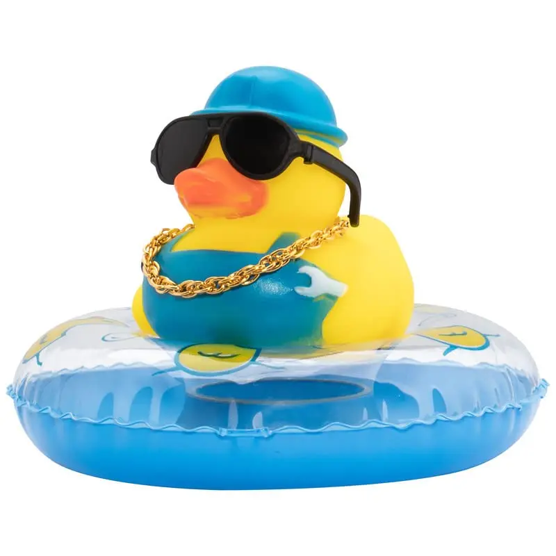 Worker Duck Car Rubber Duck Car Duck Decoration Dashboard Car Ornament for Car Dashboard Decoration Accessories