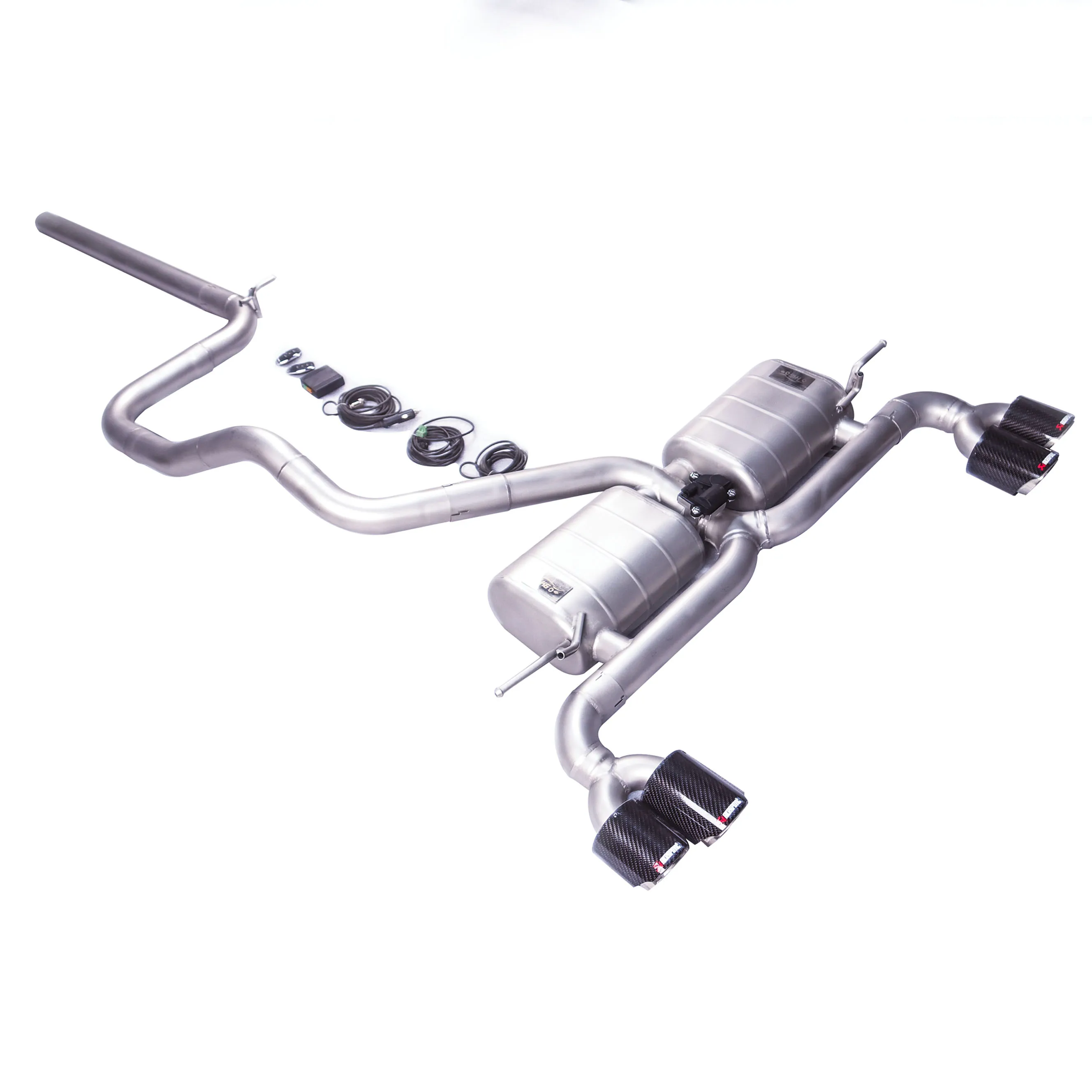 

GFC exhaust/ suitable for 17 Golf 7 1.2T 1.4T 1.6L Catback stainless steel valve performance exhaust compatible, 89 size tip