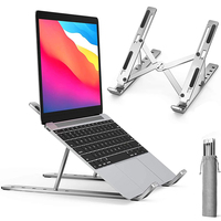 Portable Aluminum Laptop Stand Foldable Adjustable Holder Ergonomic Desk Stand Base for MacBook Air Pro Dell HP PC Notebook