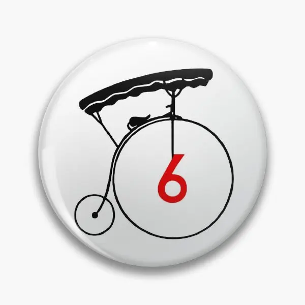 Pin de botón suave The Prisiner No 6 Itv, regalo creativo para mujer, Collar de Metal, decoración de joyería para amantes, insignia de moda bonita, sombrero, ropa divertida
