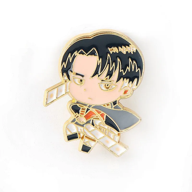 هجوم على تيتان نفس النمط دبابيس أجنحة الحرية شارة شعار أنيمي الطرفية مجوهرات حقيبة قميص دبابيس اكسسوارات شعبية