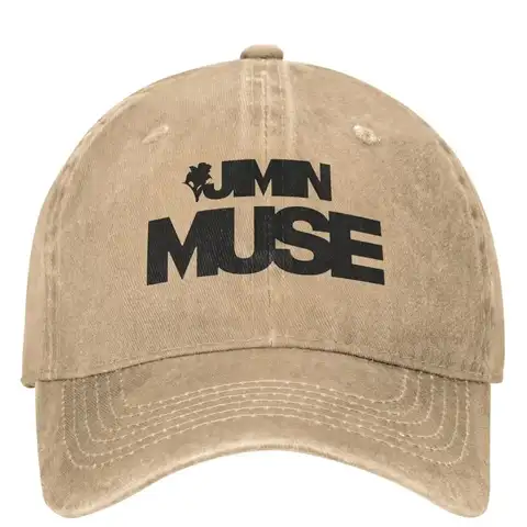 J-Jimin Retro Trucker Hat Suitable for Teens & - J-Jimin Album Print And Cap, Unisex Washed Baseball Visor for Summer, for Hunti