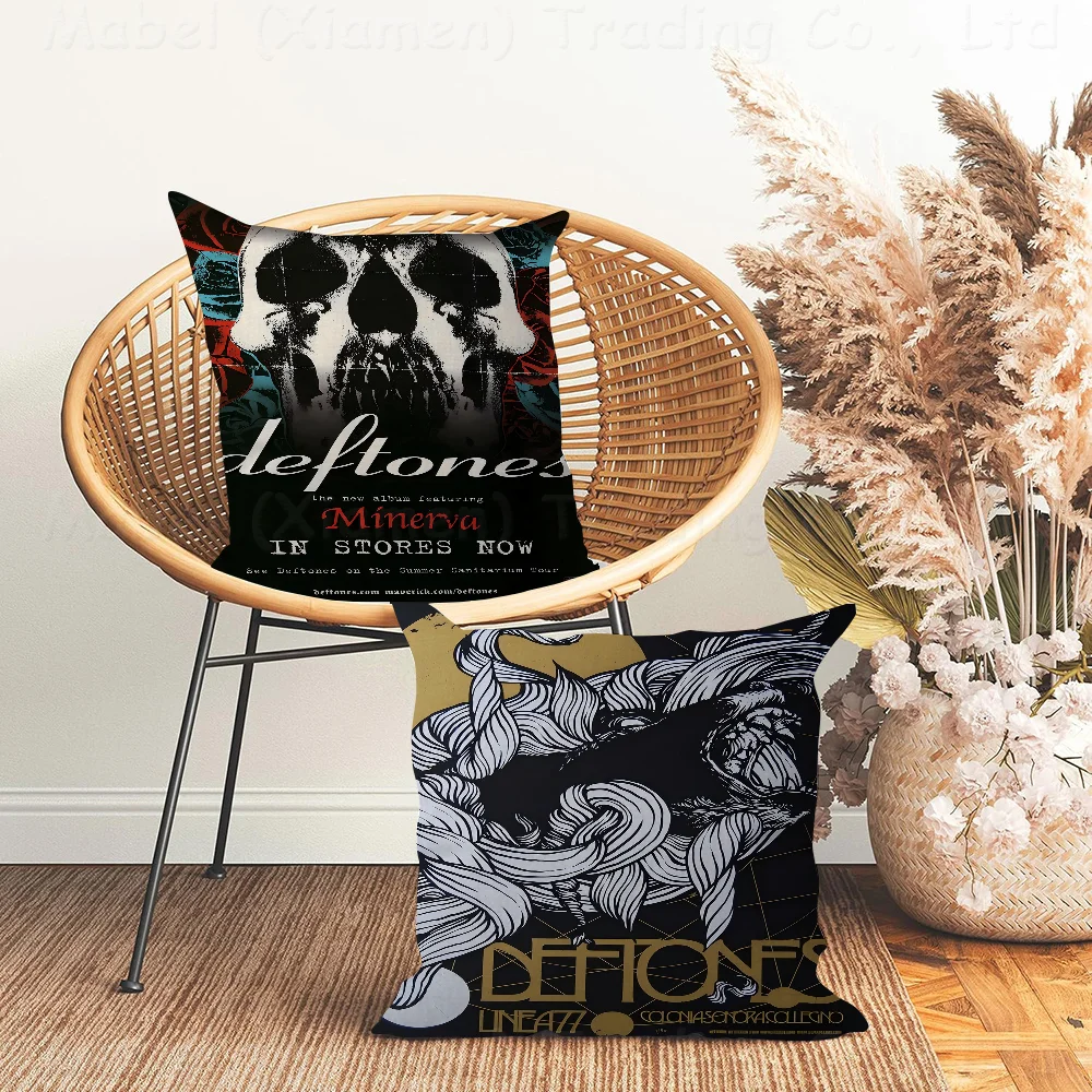 

Deftones Band Maple Design Cushion Cover Happy Autumn Harvest Decor Holiday Decorati Pillow Cover