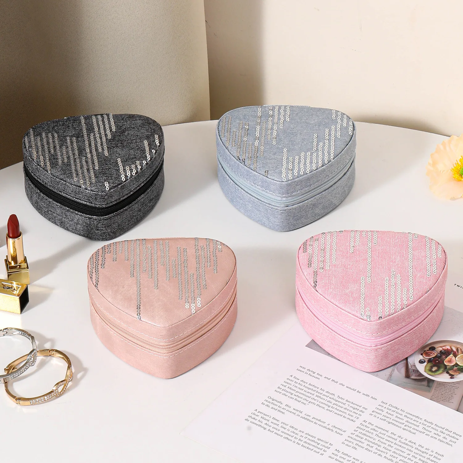 

Подарок на День матери: Новая простая портативная шкатулка для хранения украшений, дорожный футляр для колец и серег, маленькая шкатулка для ювелирных изделий