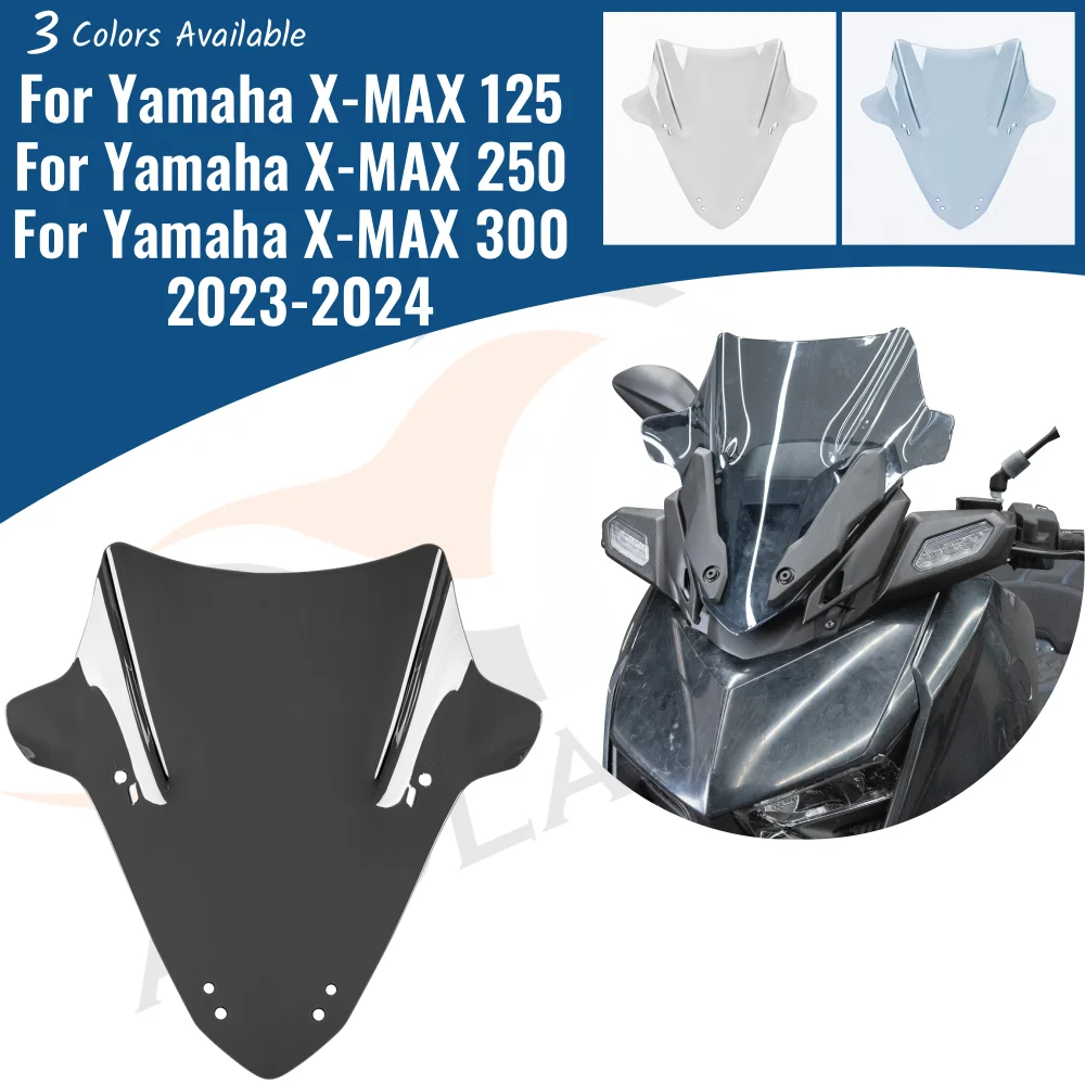 

Motorcycle Front Screen Wind Shield For Yamaha X MAX X-MAX 300 125 250 2023 2024 Windshield Windscreen Air Deflector Accessories