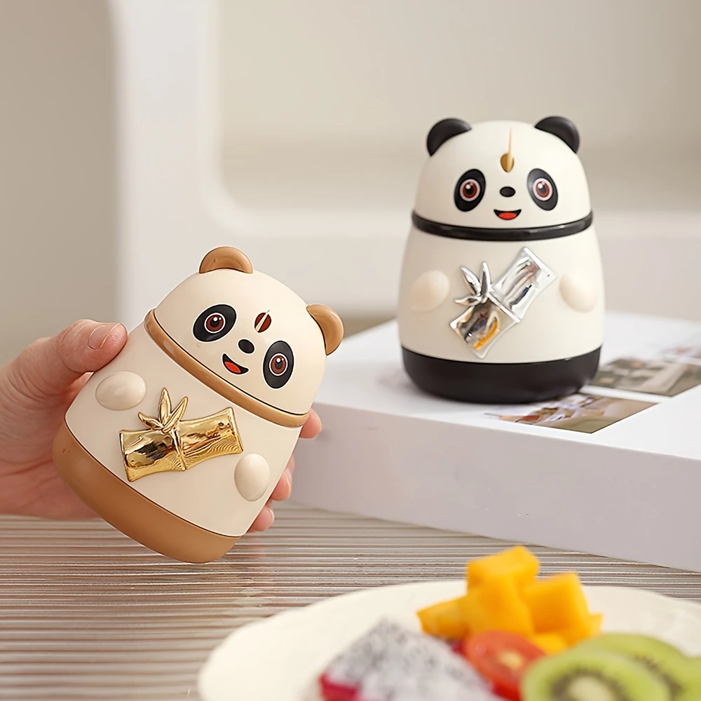 2026 New Style Automatic Pop-Up Toothpick Holder — Panda Cat Cartoon Toothpick Box, Push Jar, Novelty Christmas Gift