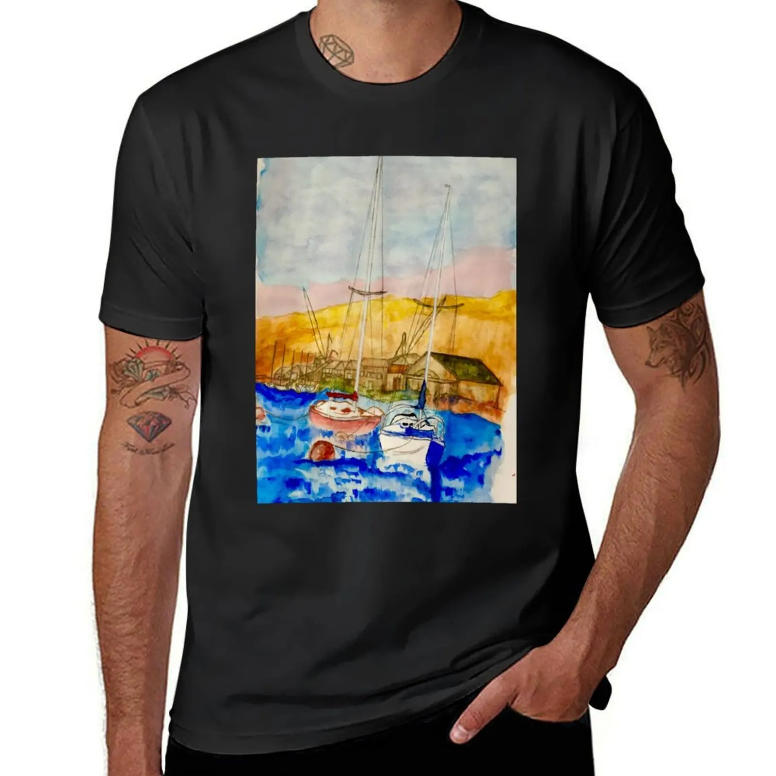 Quiet Bay T-Shirt customizeds plain Men's t-shirts