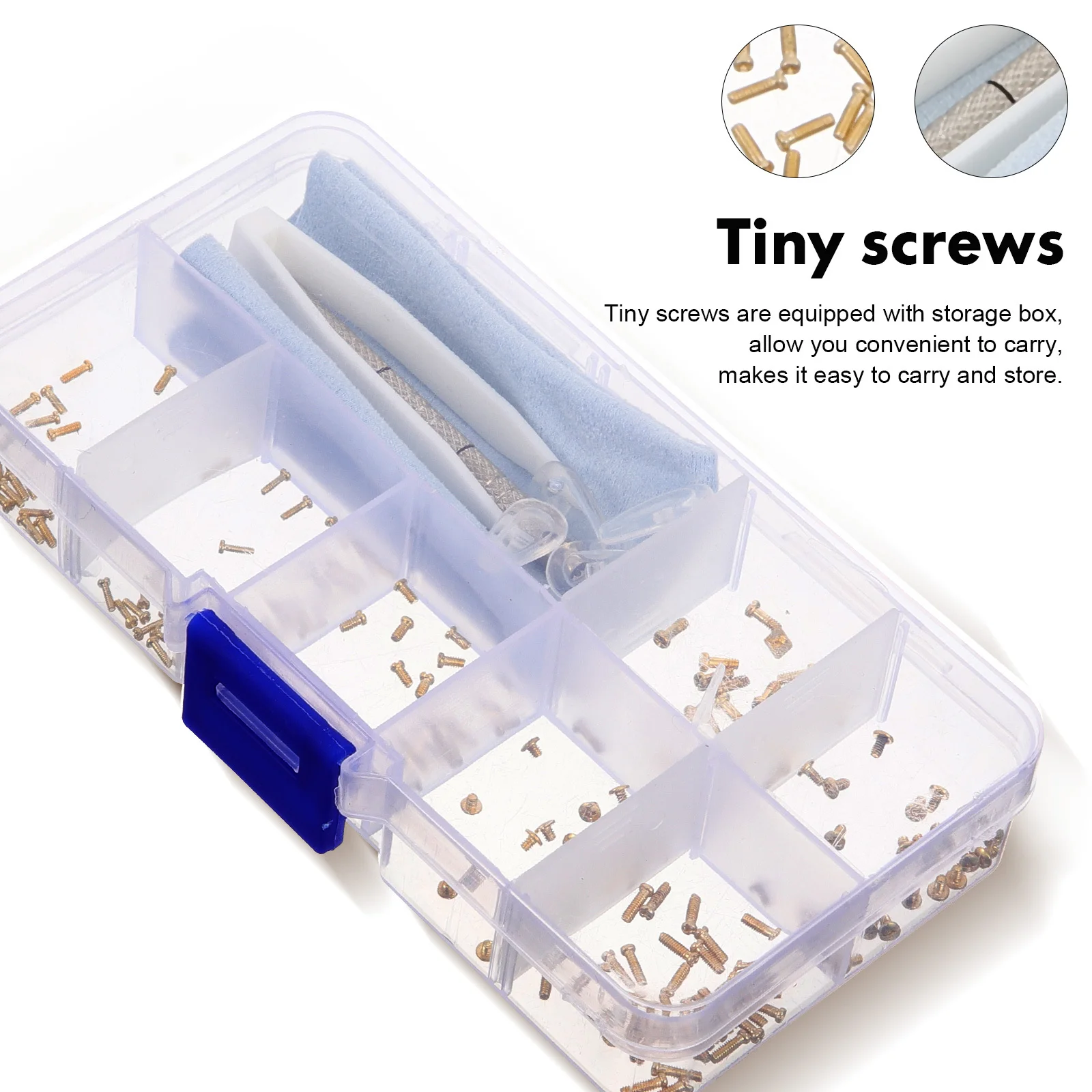 

1Set Eye Glass Repair Kit Multi-Functional Metal Plastic Screws for Fixing Eyeglasses Sunglasses Watches with Precision