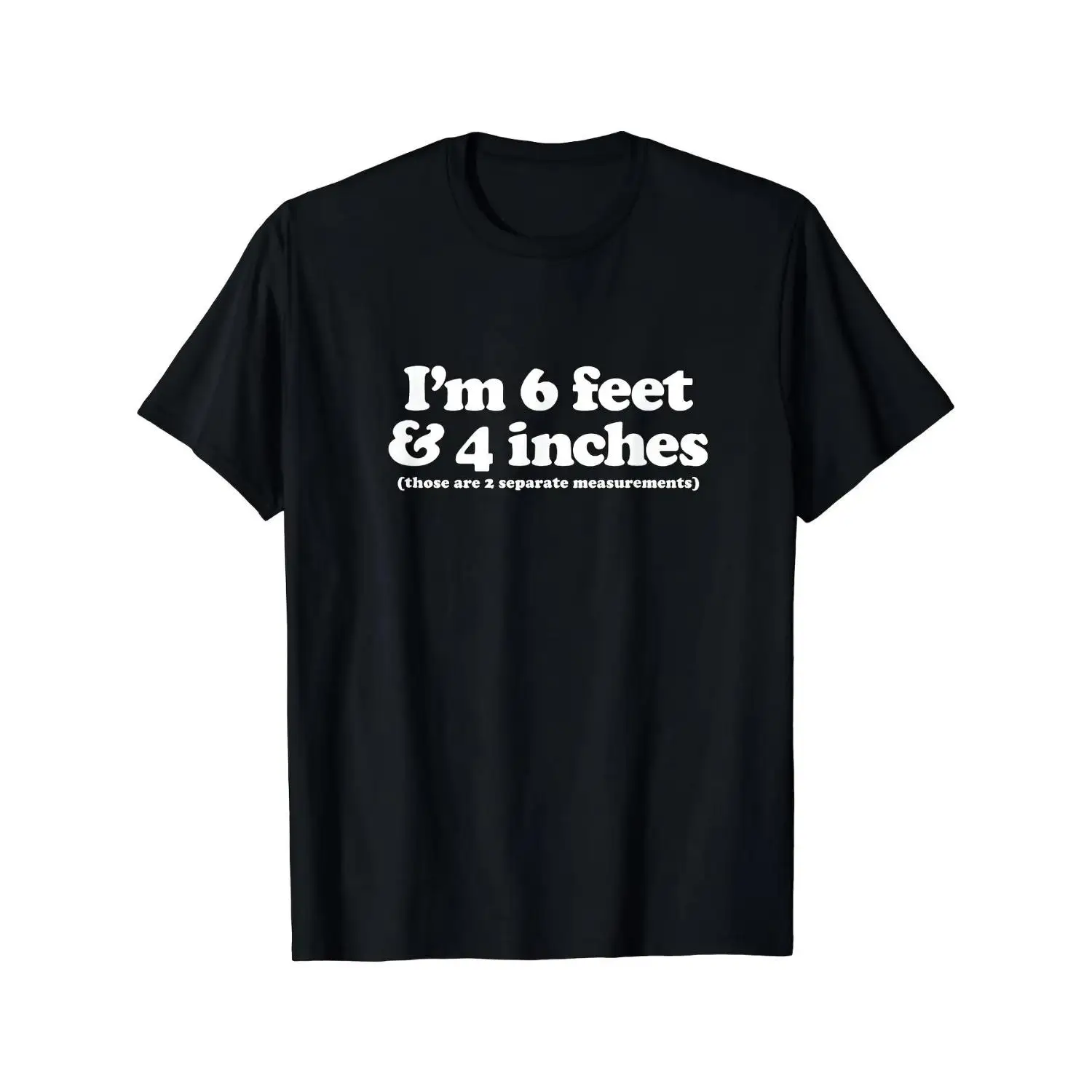 Men'S Plus Size Graphic Tee Black Short Sleeve Crew Neck T-Shirt Funny Height Joke Print Casual Loose Fit Top Summer Wear