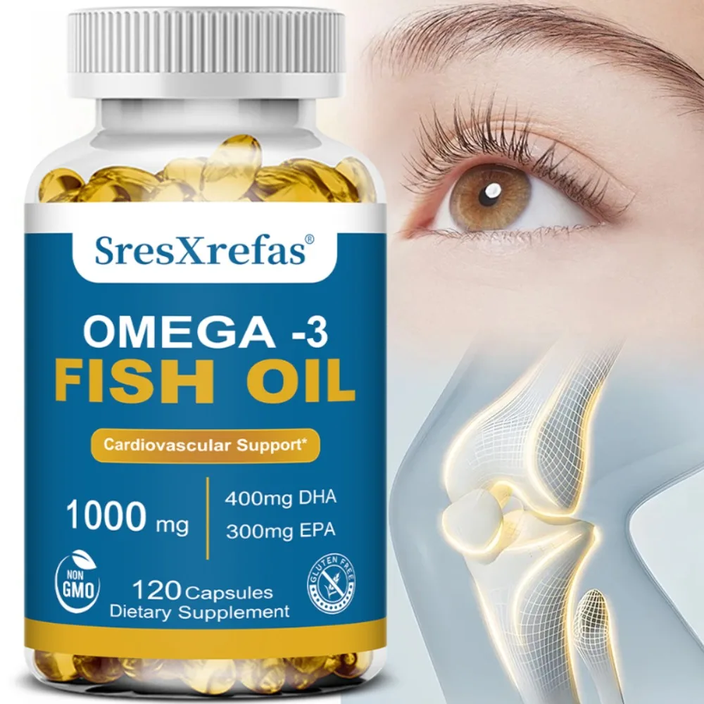 

Omega 3 Fish Oil - Benefits The Cardiovascular System, Protects Eye Fatigue, Cognitive Function, and Learning Ability