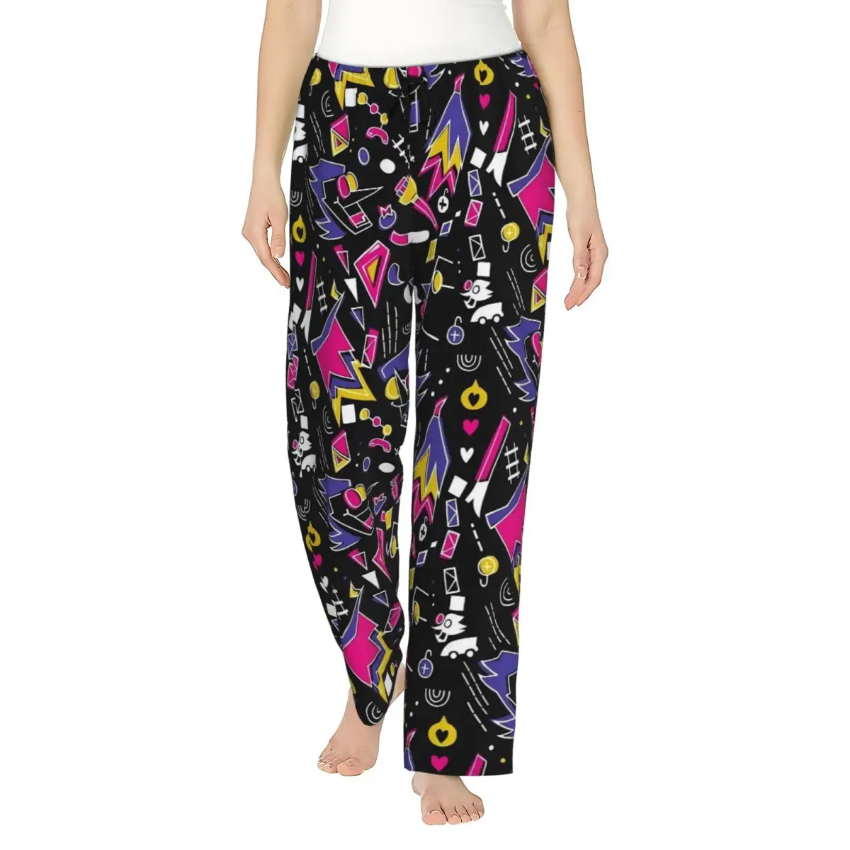 Cartoon Deltarune Game Girl's Lounge Pants Comfy Pajama Pants Dorm Sleep Bottoms