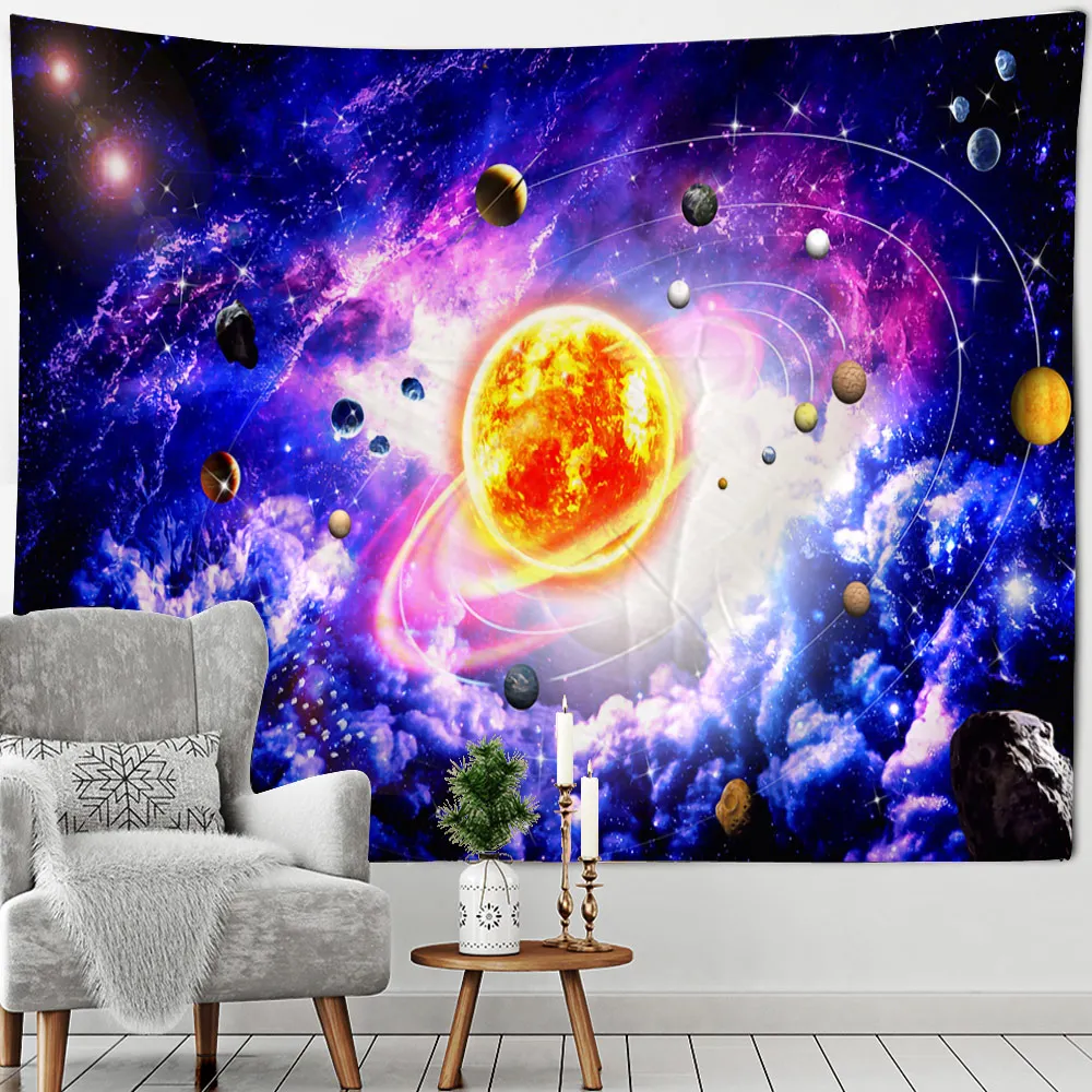 

Dream Star Universe Astronaut Wall Hanging Tapestry Home Decor Art Blanket Curtain Hanging at Home Living Room Decoration01