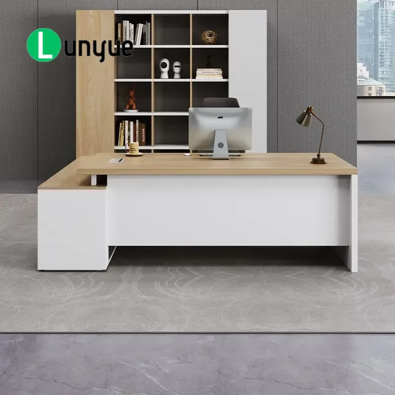 Modern Solid Wood Desk Single Computer Table for Office Home Apartment Use Sturdy Minimalist Workstation Furniture