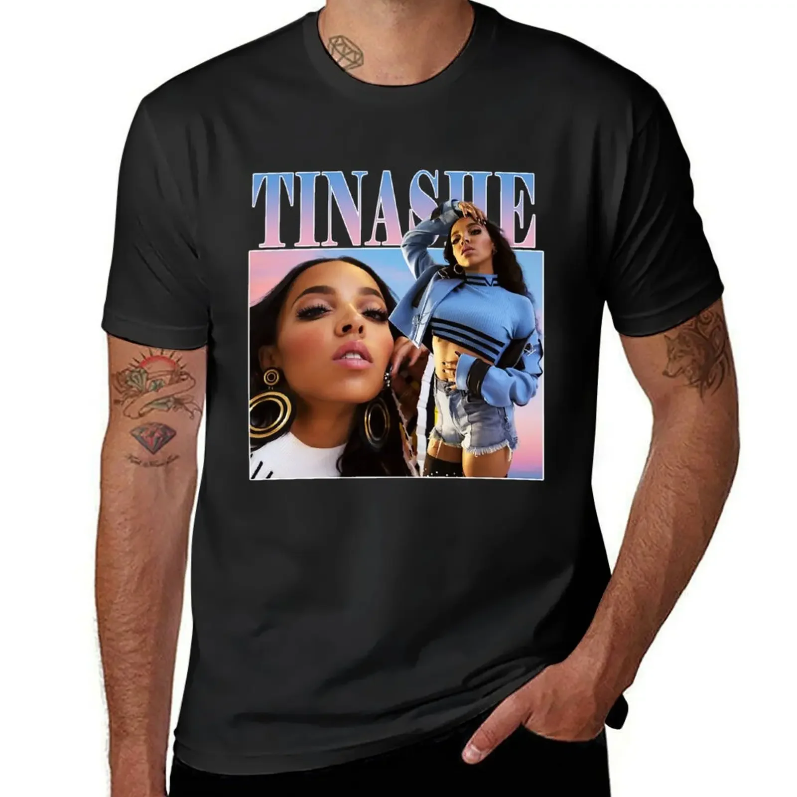 

Футболка Tinashe Мужская винтажная, простая Роскошная Одежда
