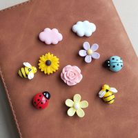10pcs Mixed Bee Ladybug Flower Cloud Fridge Magnets Home Office Decor Accessoris Cute Refrigerator Magnetic Sticker