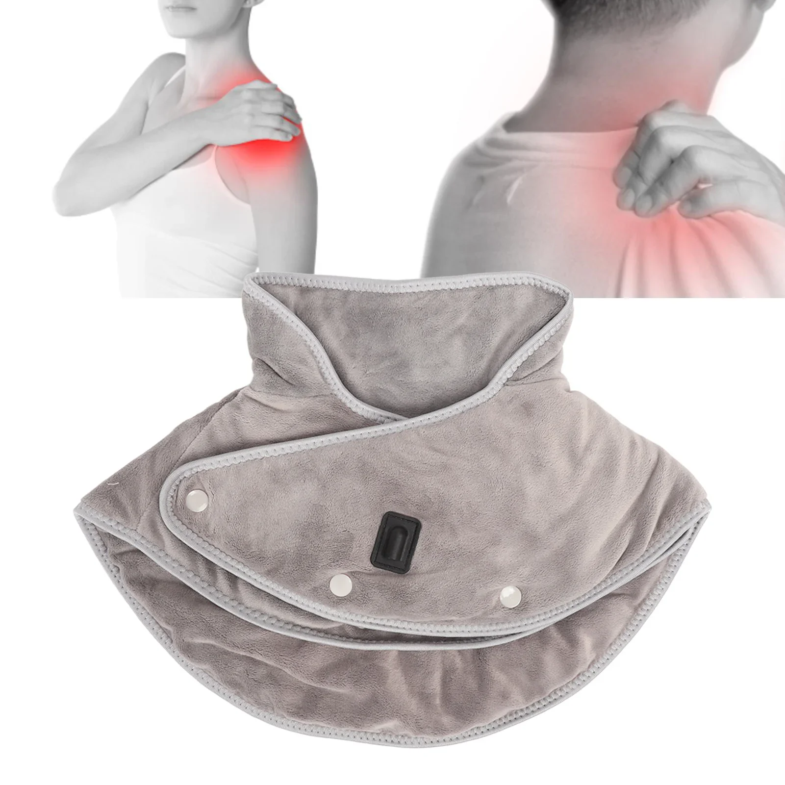 الرقبة الكهربائية والكتف لوحة التدفئة ، وسادة الاسترخاء ، لوحة ساخنة يمكن ارتداؤها Back Abdomen ، 3 مستويات توقيت درجة الحرارة