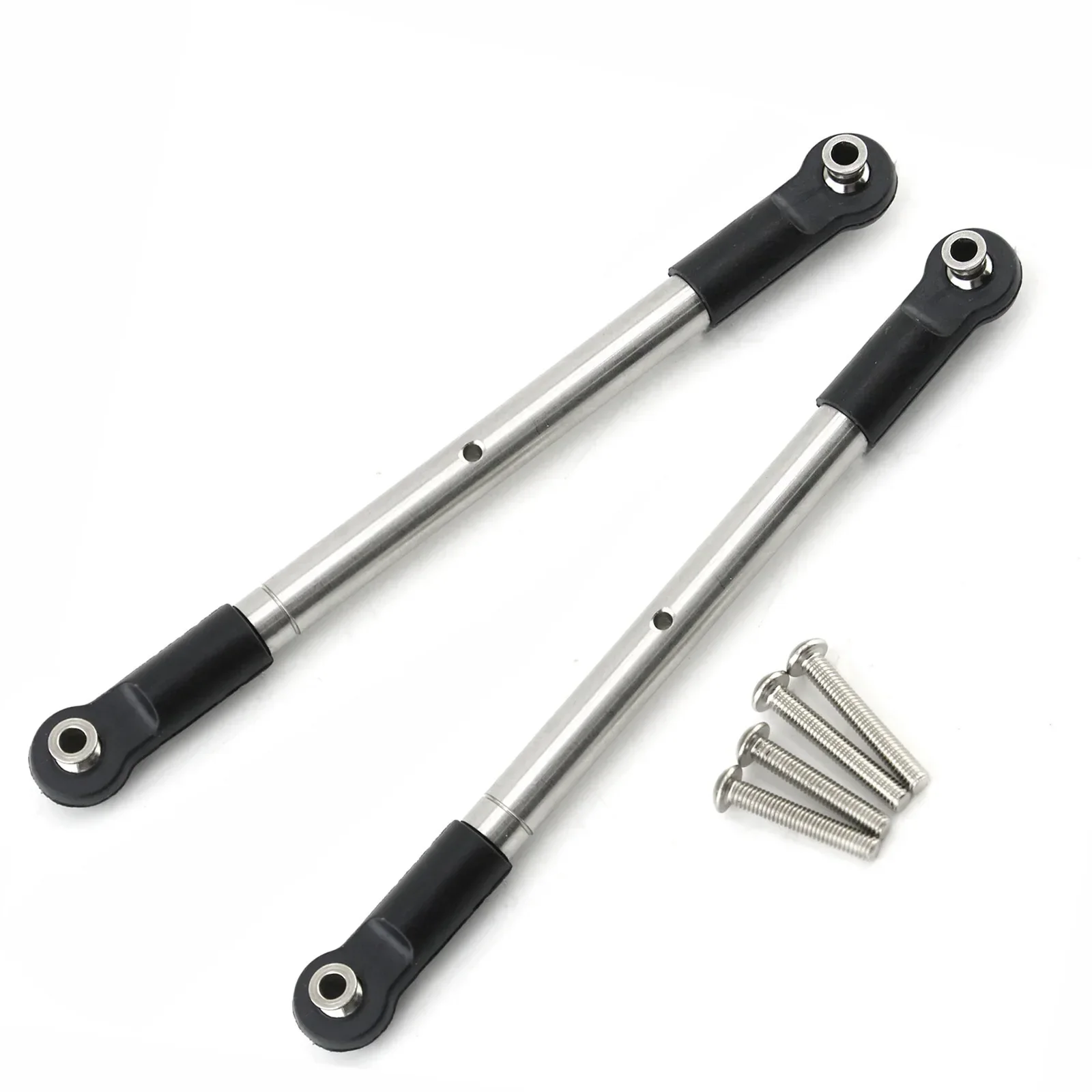 Adjustable Front Steering Tie Rod Link 304 Stainless Steel Rod Linkage 8997 for Traxxas Maxx 2.0 WideMaxx 1/10 RC Car Upgrade
