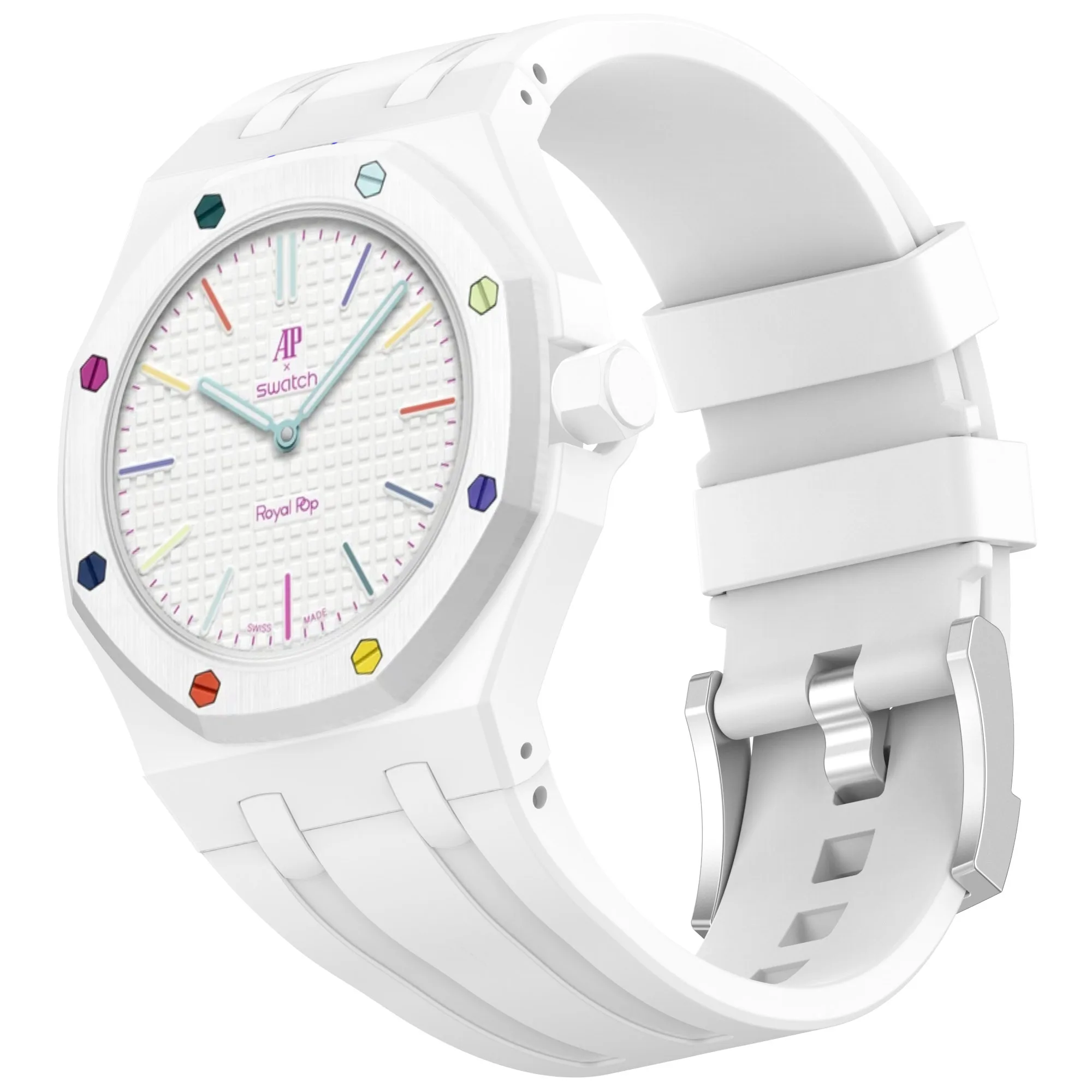 Silicone Strap for Swatch Royal Pop Watchband Replacement Band Colors breathable Watchband