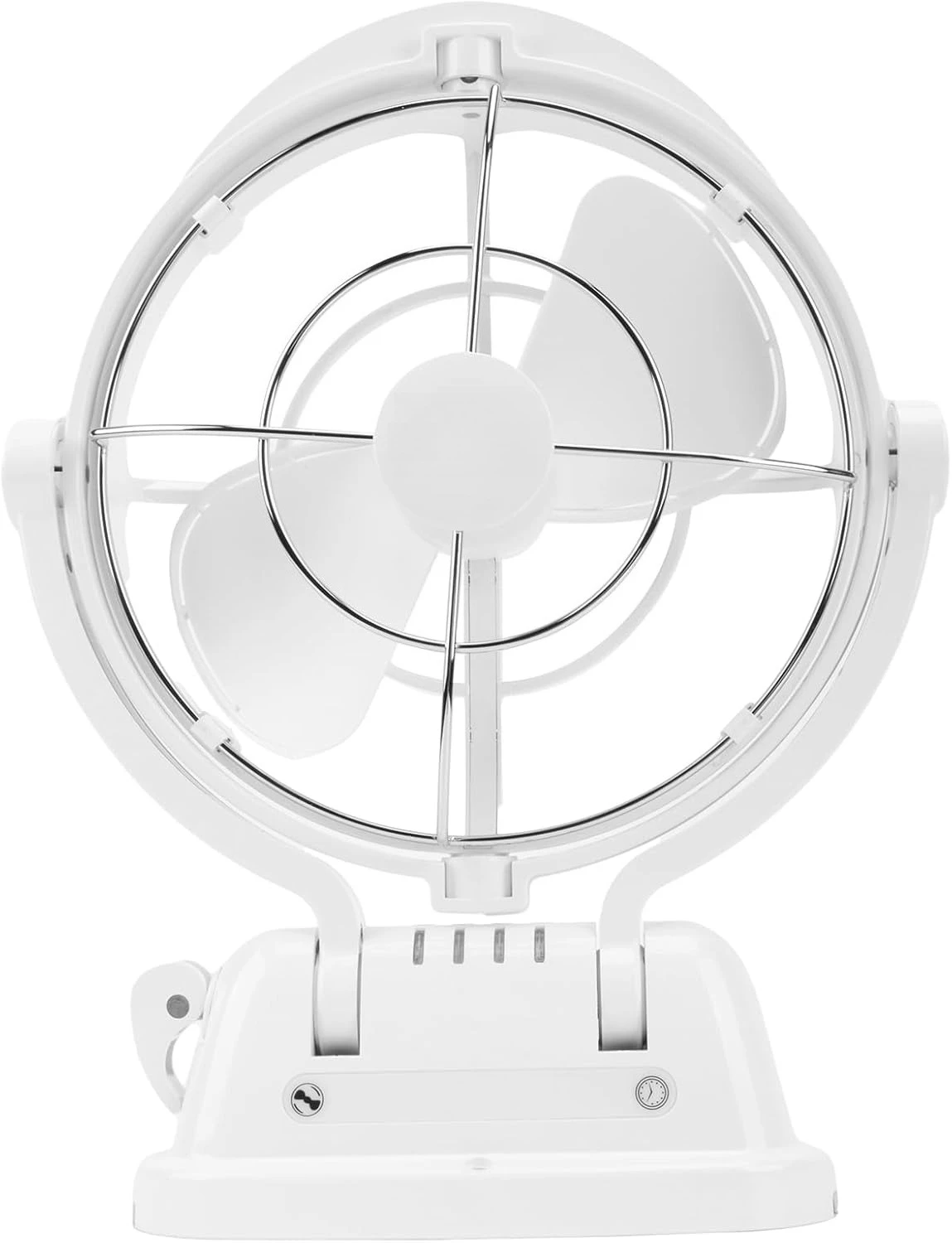 RV Fan 12V/24V With Remote Control, 725 CFM Powerful Airflow, 3 Speed Quiet Cooling Fan, 360° Adjustable With Timer For Camper,