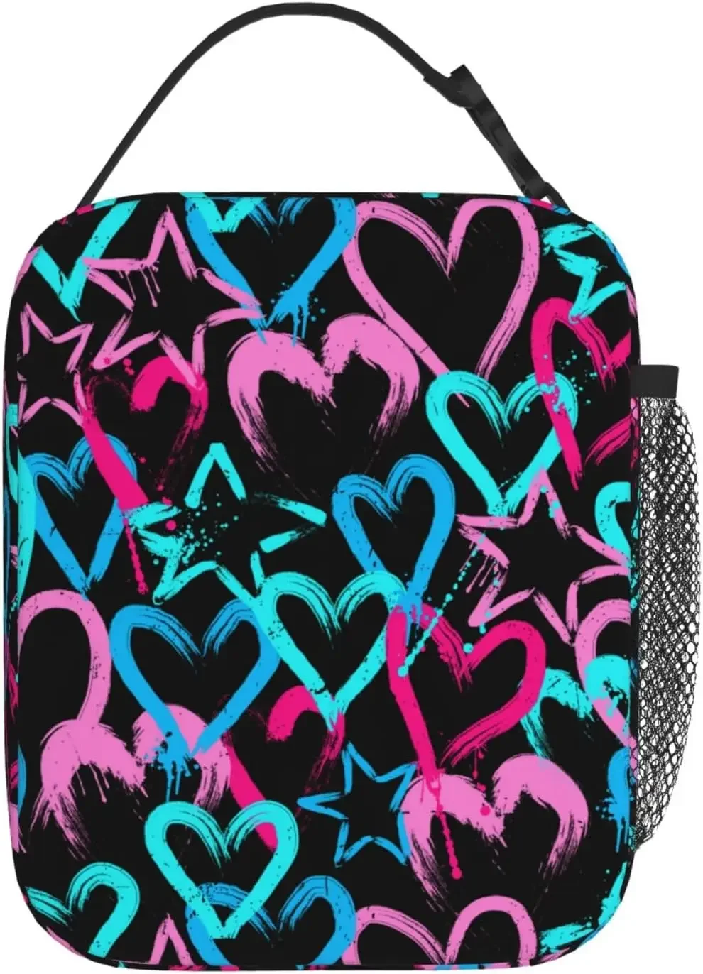 Colorful Love Heart Cool Lunch Box For Teenage Girls Boys Men Women