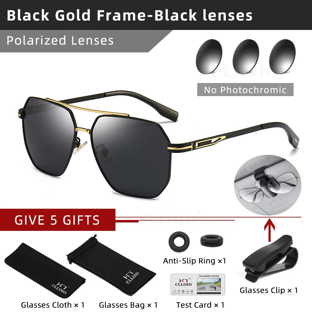 CLLOIO Neue Fashion Square Photochrome Sonnenbrille Männer Frauen Polarisierte Sonnenbrille Chameleon Anti-glare Fahren Oculos de sol