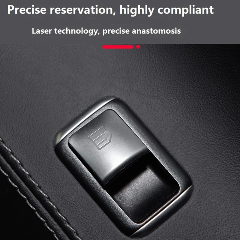 Super Sale for Tesla Model X Model S 2016-2020 Car Window Lift Switch Button Frame Sequins Sticker Cover Trim Accessories