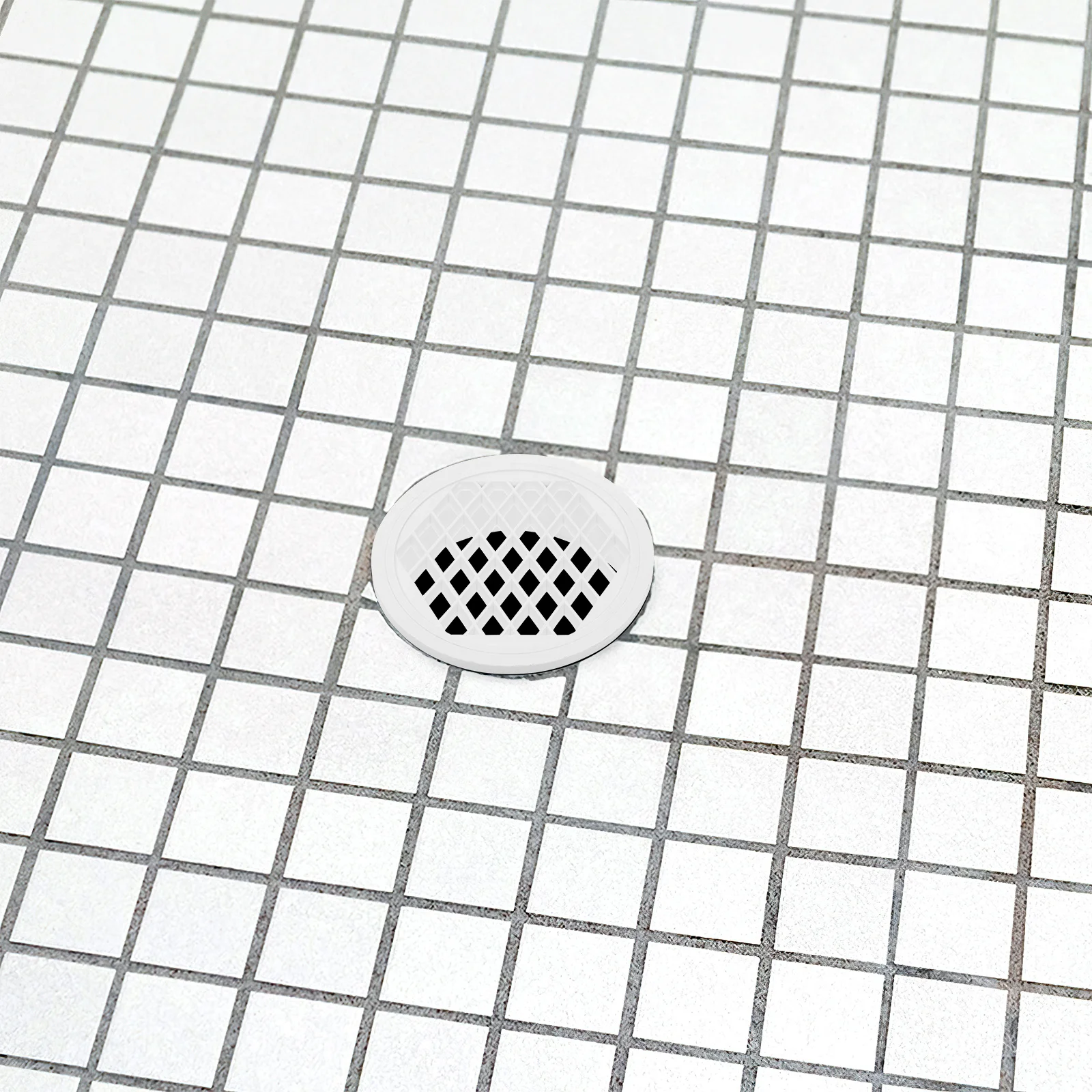6pcs Floor Cover Plastic Drain Filter For Shower Bathroom Balcony Outdoor Sewer Anti-Blocking Filter Round Pipe Cover Drain