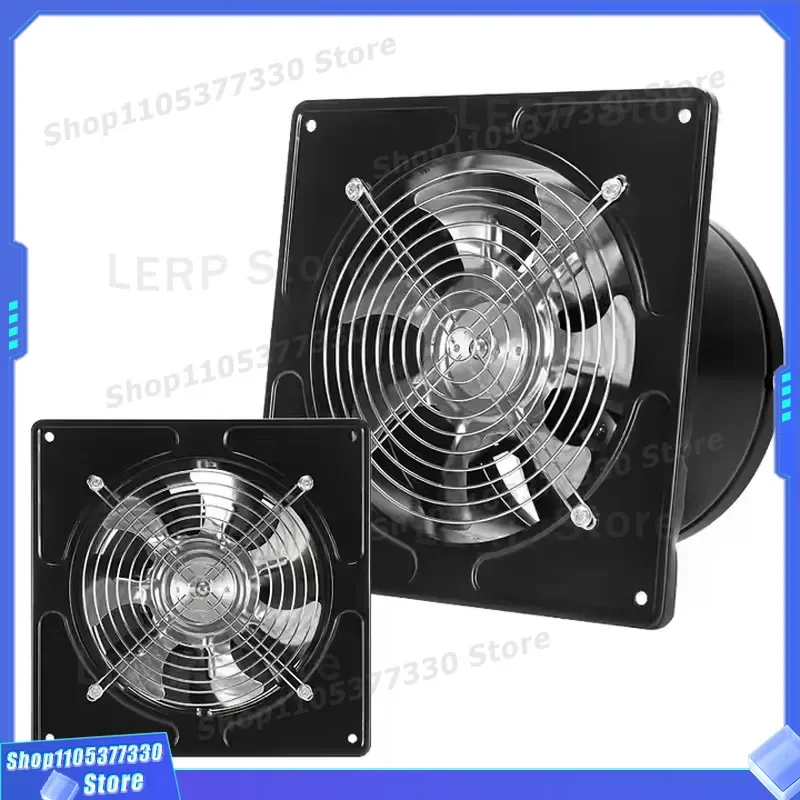 Industrial Wall Mounted Ventilator Silent Extraction Fan for Bathroom Kitchen High Speed Metal Exhaust Blower China Factory