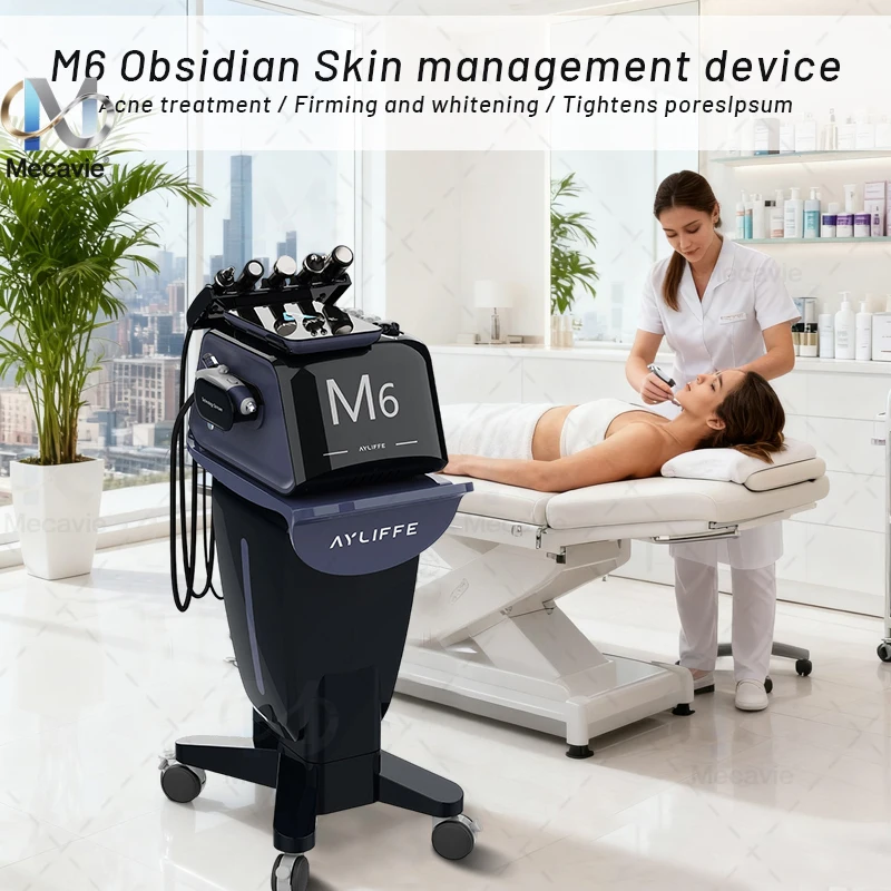 Máquina de gestión de la piel Facial Hydri M6, hidradermoabrasión, limpieza profunda, estiramiento Facial, equipo profesional de Spa para salón de belleza