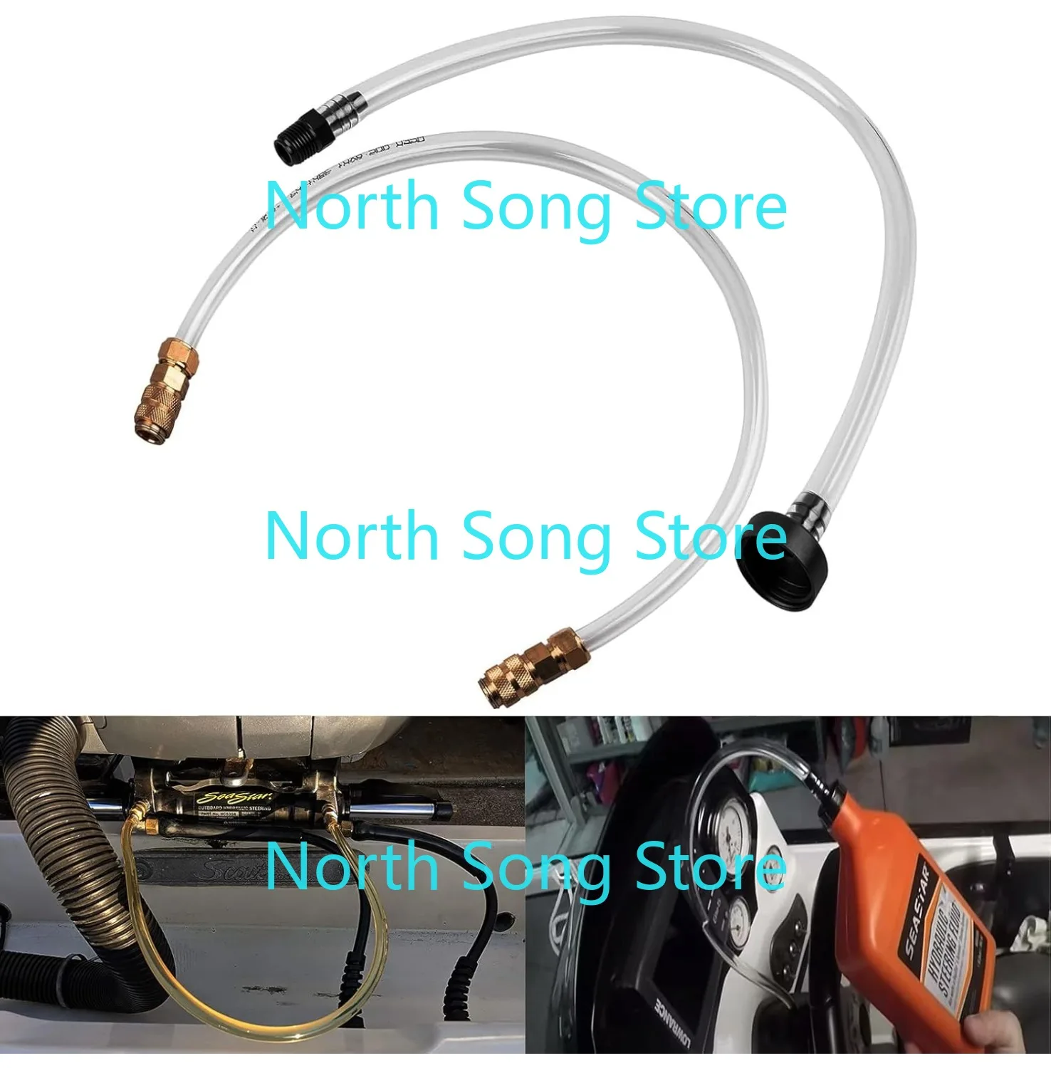 

Комплект для прокачки гидравлического рулевого управления Seastar, комплект наполнителя для прокачки лодки, совместимый с гидравлическими шлемами Seastar для подвесного/встроенного